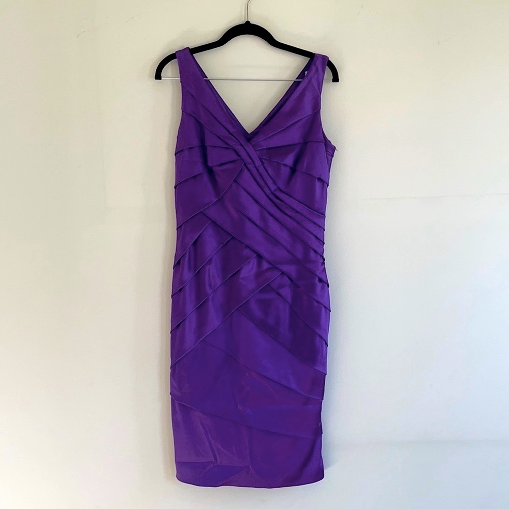 Pleated midi party dress